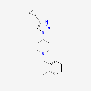 4-(4-cyclopropyl-1H-1,2,3-triazol-1-yl)-1-(2-ethylbenzyl)piperidine