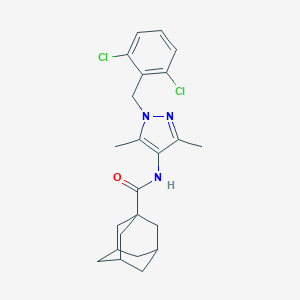 molecular formula C23H27Cl2N3O B453233 N-[1-(2,6-dichlorobenzyl)-3,5-dimethyl-1H-pyrazol-4-yl]-1-adamantanecarboxamide 