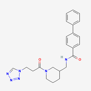N-({1-[3-(1H-tetrazol-1-yl)propanoyl]-3-piperidinyl}methyl)-4-biphenylcarboxamide