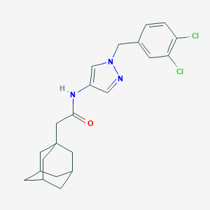 2-(1-adamantyl)-N-[1-(3,4-dichlorobenzyl)-1H-pyrazol-4-yl]acetamide
