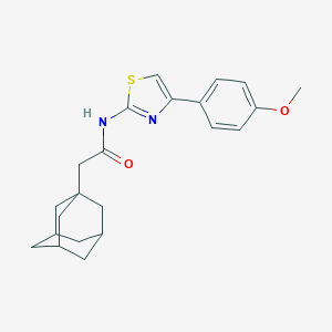 2-(1-adamantyl)-N-[4-(4-methoxyphenyl)-1,3-thiazol-2-yl]acetamide
