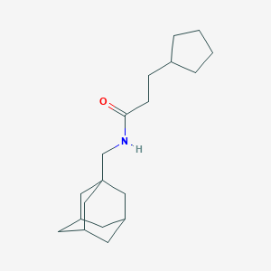 molecular formula C19H31NO B453254 N-(1-adamantylmethyl)-3-cyclopentylpropanamide 