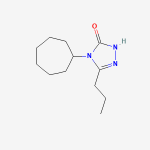 molecular formula C12H21N3O B4532560 4-cycloheptyl-5-propyl-2,4-dihydro-3H-1,2,4-triazol-3-one 