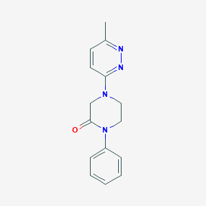 4-(6-Methylpyridazin-3-yl)-1-phenylpiperazin-2-one