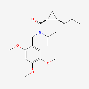 molecular formula C20H31NO4 B4532597 (1R*,2S*)-N-isopropyl-2-propyl-N-(2,4,5-trimethoxybenzyl)cyclopropanecarboxamide 