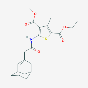 2-Ethyl 4-methyl 5-[(1-adamantylacetyl)amino]-3-methyl-2,4-thiophenedicarboxylate