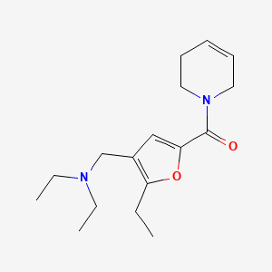 N-{[5-(3,6-dihydropyridin-1(2H)-ylcarbonyl)-2-ethyl-3-furyl]methyl}-N-ethylethanamine