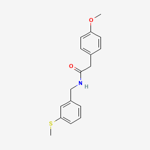 molecular formula C17H19NO2S B4532732 2-(4-methoxyphenyl)-N-[3-(methylthio)benzyl]acetamide 