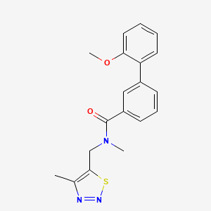 2'-methoxy-N-methyl-N-[(4-methyl-1,2,3-thiadiazol-5-yl)methyl]biphenyl-3-carboxamide