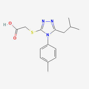 {[5-isobutyl-4-(4-methylphenyl)-4H-1,2,4-triazol-3-yl]thio}acetic acid