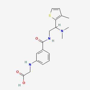 molecular formula C18H23N3O3S B4532787 {[3-({[2-(dimethylamino)-2-(3-methyl-2-thienyl)ethyl]amino}carbonyl)phenyl]amino}acetic acid 