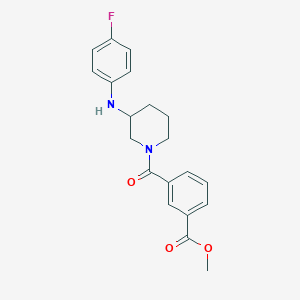 methyl 3-({3-[(4-fluorophenyl)amino]-1-piperidinyl}carbonyl)benzoate