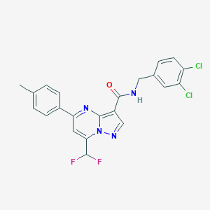 N-(3,4-dichlorobenzyl)-7-(difluoromethyl)-5-(4-methylphenyl)pyrazolo[1,5-a]pyrimidine-3-carboxamide