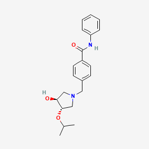 4-{[(3S*,4S*)-3-hydroxy-4-isopropoxypyrrolidin-1-yl]methyl}-N-phenylbenzamide