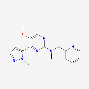 5-methoxy-N-methyl-4-(1-methyl-1H-pyrazol-5-yl)-N-(2-pyridinylmethyl)-2-pyrimidinamine