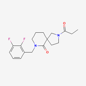 7-(2,3-difluorobenzyl)-2-propionyl-2,7-diazaspiro[4.5]decan-6-one