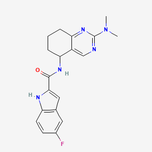 molecular formula C19H20FN5O B4532943 N-[2-(dimethylamino)-5,6,7,8-tetrahydro-5-quinazolinyl]-5-fluoro-1H-indole-2-carboxamide 
