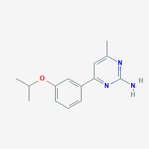 4-(3-isopropoxyphenyl)-6-methylpyrimidin-2-amine