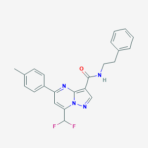 7-(difluoromethyl)-5-(4-methylphenyl)-N-(2-phenylethyl)pyrazolo[1,5-a]pyrimidine-3-carboxamide