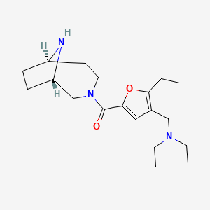 molecular formula C19H31N3O2 B4532991 N-({5-[rel-(1S,6R)-3,9-diazabicyclo[4.2.1]non-3-ylcarbonyl]-2-ethyl-3-furyl}methyl)-N-ethylethanamine dihydrochloride 