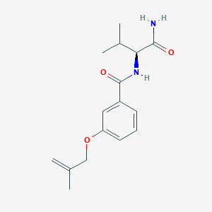 molecular formula C16H22N2O3 B4533017 N-[(1S)-1-(aminocarbonyl)-2-methylpropyl]-3-[(2-methylprop-2-en-1-yl)oxy]benzamide 