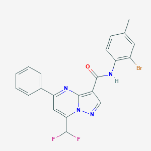 N-(2-bromo-4-methylphenyl)-7-(difluoromethyl)-5-phenylpyrazolo[1,5-a]pyrimidine-3-carboxamide
