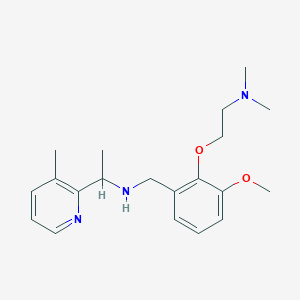 N-{2-[2-(dimethylamino)ethoxy]-3-methoxybenzyl}-1-(3-methylpyridin-2-yl)ethanamine