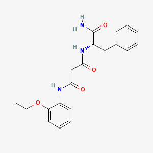 molecular formula C20H23N3O4 B4533145 N-[(1S)-2-amino-1-benzyl-2-oxoethyl]-N'-(2-ethoxyphenyl)malonamide 