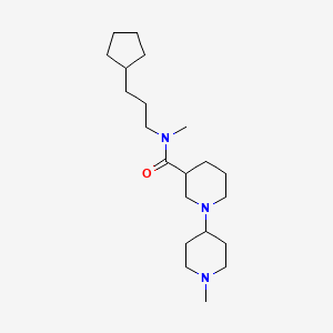 N-(3-cyclopentylpropyl)-N,1'-dimethyl-1,4'-bipiperidine-3-carboxamide