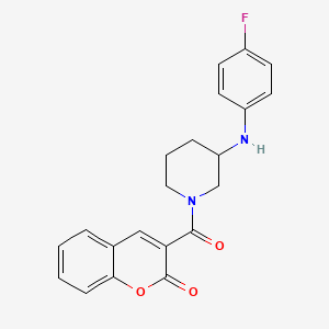 molecular formula C21H19FN2O3 B4533153 3-({3-[(4-fluorophenyl)amino]-1-piperidinyl}carbonyl)-2H-chromen-2-one 