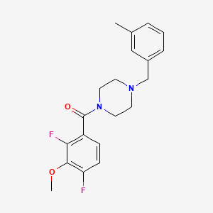 molecular formula C20H22F2N2O2 B4533178 1-(2,4-difluoro-3-methoxybenzoyl)-4-(3-methylbenzyl)piperazine 