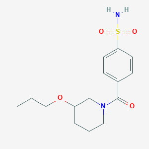 4-[(3-propoxypiperidin-1-yl)carbonyl]benzenesulfonamide