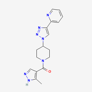 2-(1-{1-[(3-methyl-1H-pyrazol-4-yl)carbonyl]-4-piperidinyl}-1H-1,2,3-triazol-4-yl)pyridine