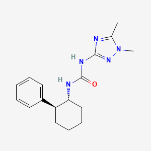 N-(1,5-dimethyl-1H-1,2,4-triazol-3-yl)-N'-[rel-(1R,2S)-2-phenylcyclohexyl]urea trifluoroacetate