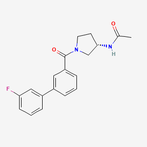 N-{(3S)-1-[(3'-fluorobiphenyl-3-yl)carbonyl]pyrrolidin-3-yl}acetamide
