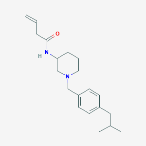 molecular formula C20H30N2O B4533439 N-[1-(4-isobutylbenzyl)-3-piperidinyl]-3-butenamide 