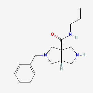 molecular formula C17H23N3O B4533448 (3aR*,6aR*)-N-allyl-2-benzylhexahydropyrrolo[3,4-c]pyrrole-3a(1H)-carboxamide 