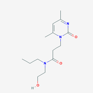 3-(4,6-dimethyl-2-oxopyrimidin-1(2H)-yl)-N-(2-hydroxyethyl)-N-propylpropanamide