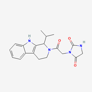 molecular formula C19H22N4O3 B4533472 3-[2-(1-isopropyl-1,3,4,9-tetrahydro-2H-beta-carbolin-2-yl)-2-oxoethyl]imidazolidine-2,4-dione 