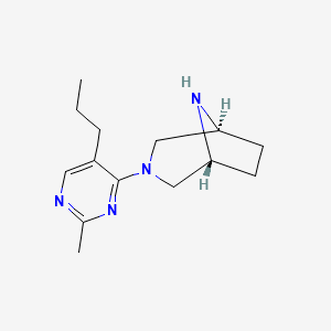 rel-(1R,5S)-3-(2-methyl-5-propyl-4-pyrimidinyl)-3,8-diazabicyclo[3.2.1]octane dihydrochloride