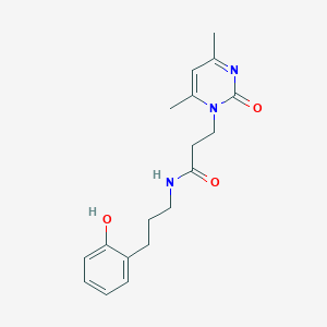 3-(4,6-dimethyl-2-oxopyrimidin-1(2H)-yl)-N-[3-(2-hydroxyphenyl)propyl]propanamide
