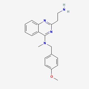 molecular formula C19H22N4O B4533551 2-(2-aminoethyl)-N-(4-methoxybenzyl)-N-methyl-4-quinazolinamine dihydrochloride 