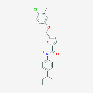 molecular formula C23H24ClNO3 B453356 N-(4-sec-butylphenyl)-5-[(4-chloro-3-methylphenoxy)methyl]-2-furamide 