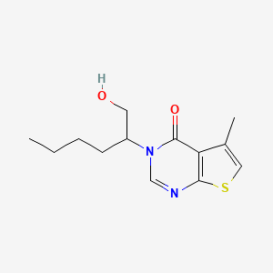 3-[1-(hydroxymethyl)pentyl]-5-methylthieno[2,3-d]pyrimidin-4(3H)-one