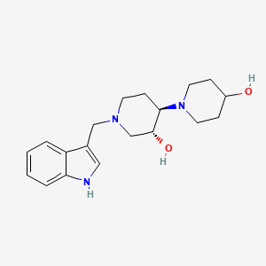 (3'R*,4'R*)-1'-(1H-indol-3-ylmethyl)-1,4'-bipiperidine-3',4-diol