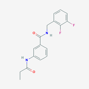 N-(2,3-difluorobenzyl)-3-(propionylamino)benzamide