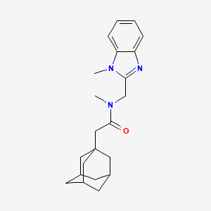 2-(1-adamantyl)-N-methyl-N-[(1-methyl-1H-benzimidazol-2-yl)methyl]acetamide