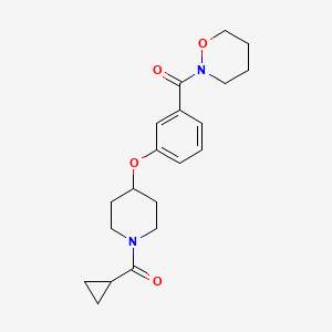 2-(3-{[1-(cyclopropylcarbonyl)-4-piperidinyl]oxy}benzoyl)-1,2-oxazinane