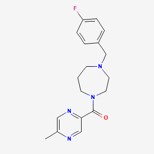 1-(4-fluorobenzyl)-4-[(5-methyl-2-pyrazinyl)carbonyl]-1,4-diazepane trifluoroacetate