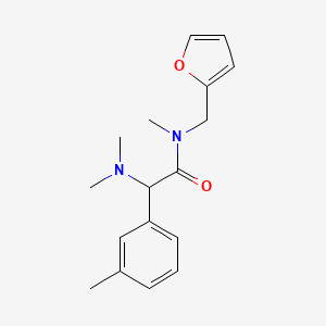 2-(dimethylamino)-N-(2-furylmethyl)-N-methyl-2-(3-methylphenyl)acetamide